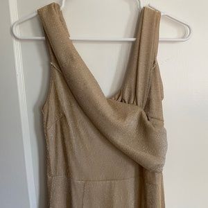 Sparkly gold prom dress